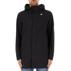 K-Way Giubbino Uomo Lungo Marlyn Bonded Black Pure K7126UW A3C_1