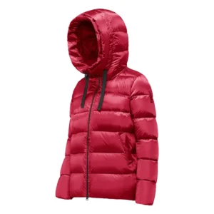 Bomboogie giubbino corto donna in vera piuma Rome GW6012 T DLC4 435 Tango Red