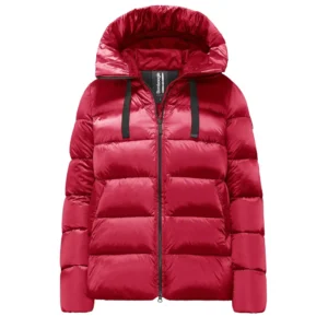 Bomboogie giubbino corto donna in vera piuma Rome GW6012 T DLC4 435 Tango Red