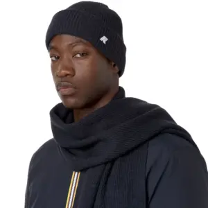 K-Way Berretto Brice Cardigan Stitch Wool K2132HW AZ2 Blue Depth Melange