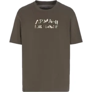 Armani Exchange T Shirt uomo 6DZTHC ZJBYZ 1897 Black Olive