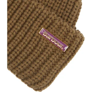 BARBOUR Berretto Lana Mosely Beanie Hat Black MHA0879 SG31 Light Sage