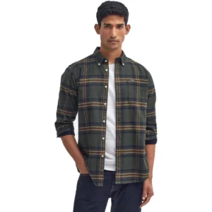 BARBOUR camicia uomo Portdown tailored MSH5035 OL51