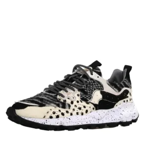 Flower Mountain sneakers donna Yamano 3 Suede Pony Hair Flyining Knitting White Black 0012017818261N21