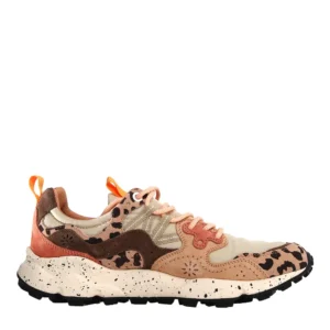 Flower Mountain sneakers donna Yamano 3 Suede Print Nylon Beige Milk Light Brown 0012017818271E53