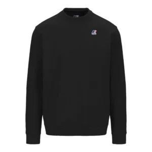 K-Way Felpa con Logo Le Vrai Vilaine HV Poly Co K3123NW USY Black Pure
