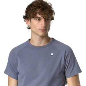 K-Way Uomo T Shirt Edwing JS Peach K2125KW K56 Grey Blue Avio