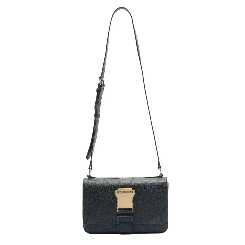 Love Moschino Borsa Natural Grain PU Nero JC4235PP0HK1000A Abbigliamento Mediterraneo