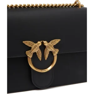 Pinko Love Borsa Classic DC Vitello Seta 100941A0F1Z99Q Black