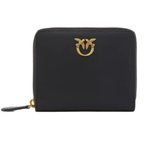 Pinko Portafogli Taylor Zip Around Vitello Seta 100249A0F1Z99Q Black