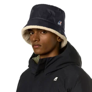 K-Way Cappello Pascalle Orsetto K31255W C04 Ecru Blue Depth