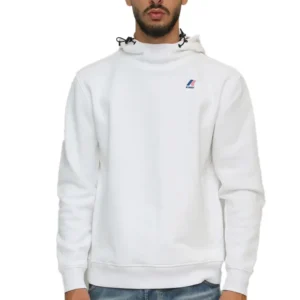 K-Way Felpa con Logo Le Vrai Durance HV Poly Co K3123QW 001 White