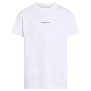 Calvin Klein T SHIRT uomo Logo J30J325649YAF Bianco