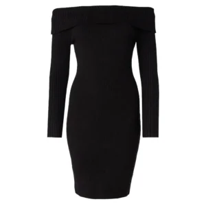 Guess Vestito scollo a barca Julia W4BK97 Z2YJ2 JBLK Nero