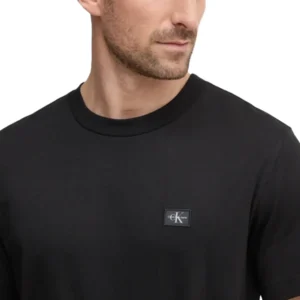 Calvin Klein T shirt uomo WOVEN LABEL REGULAR J30J327100BEH Black