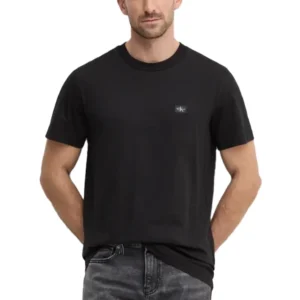 Calvin Klein T shirt uomo WOVEN LABEL REGULAR J30J327100BEH Black