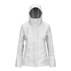 K-Way Giacca Media Donna Madalina Bonded Jersey K3137GW 001 White