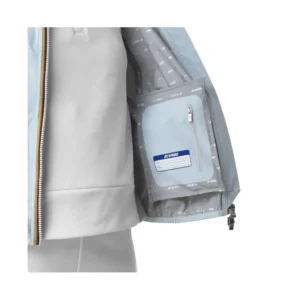 K-Way Lily Stretch Dot giacca corta donna K5127LW 121 BLUE BABY2