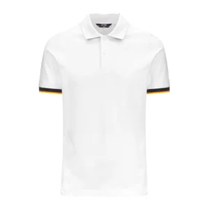 K-Way Uomo Polo Vincent Pique K1125BW 001 white
