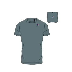 K-Way Uomo T Shirt Edouard K007Je0 H04 green iron