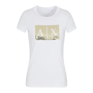 Armani Exchange t shirt donna 8NYTDL YJ73Z M0015 White Gold