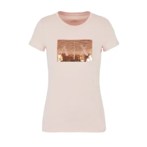 Armani Exchange t shirt donna 8NYTDL YJ73Z U4105 Rosa Gold