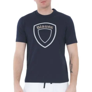 Blauer T SHIRT SCUDO GRANDE HALLET 25SBLUH02199 4547 888 Blu