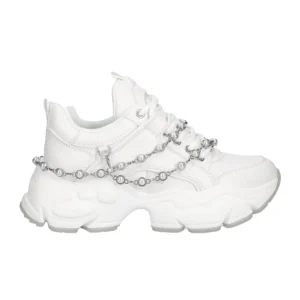 Buffalo Sneakers binary pearl vegan 1636375 xe white silver