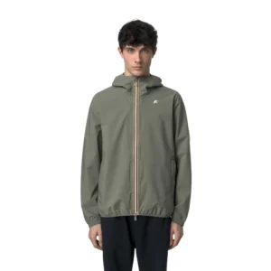K-Way Jack Stretch Dot Giacca corta uomo K5127QW V15 GREEN LICHEN