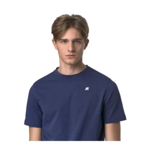 K-Way Uomo T Shirt Odom Jersey K7125UW 867 Blue Deep Cobalt