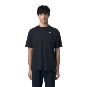 K-Way Uomo T Shirt Solo Jersey K3136CW K89 Blue depht