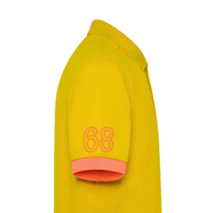 SUN68 Polo uomo logo fluo A35122 23 Giallo
