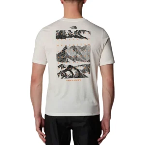 The North Face t-shirt uomo Montain foundation NF0A8BQWQLI1 White