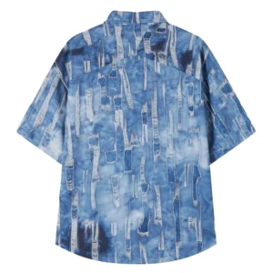 Acupuncture Patch denim shirt HTCM201303321 blu