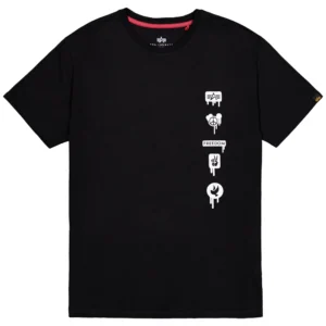 Alpha Industries T shirt uomo 156539 03 nero