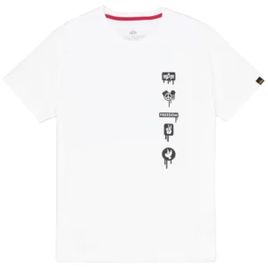 Alpha Industries T shirt uomo 156539 09 white