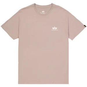 Alpha Industries T shirt uomo Basic Small Logo 188505 679 vintage sand