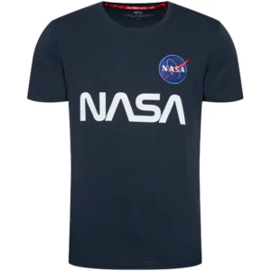 Alpha Industries T shirt uomo Nasa 178501 07 blue