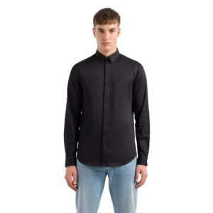 Armani Exchange camicia uomo 8NZCBD ZN10Z 1200 Black