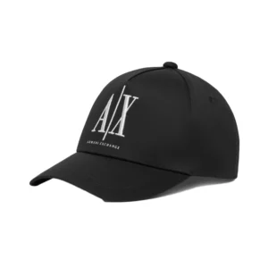 Armani Exchange cappello con visiera baseball uomo XM000811 AF13343 UC001 Black Beauty
