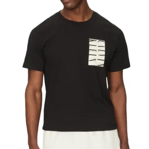 Calvin Klein T shirt uomo Serif Box J30J327474BEH Black