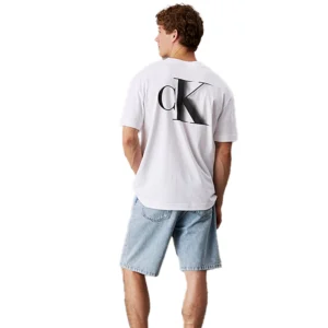 Calvin Klein T-shirt uomo bold CK J30J327475YAF Bright White