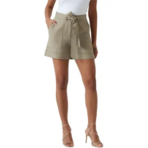 Guess Short Donna New Nina Belted W5GD1R WG4C2 G8CJ Sage Leaf