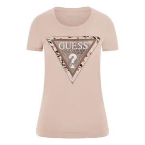 Guess T-Shirt Donna Cheeta Triangle Tee W5RI22 J1314 G6O3 Dimrose