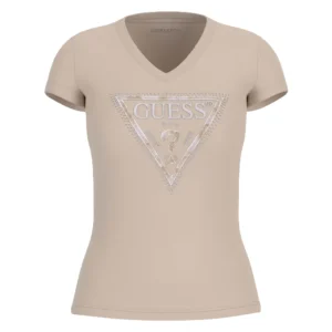 Guess T-Shirt Donna Python Triangle Tee W5RI21 J1314 A90F Cemento