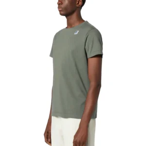 K-Way Uomo T Shirt Edouard K007Je0 V15 Green Lichen
