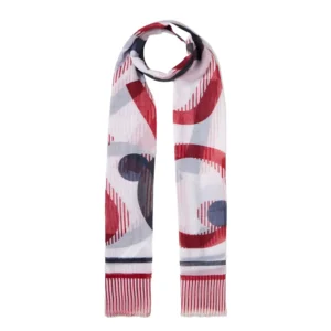 Liu Jo Foulard 2A5051T0300 Stola MIX PRINT M9360 Rosso Pompei