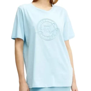 Liu Jo T shirt donna maniche corte TA5174JS923ECS M9133 Crystal Blue