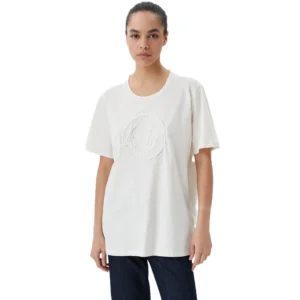 Liu Jo T shirt donna maniche corte TA5174JS923ECS M9290 White Milk