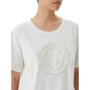 Liu Jo T shirt donna maniche corte TA5174JS923ECS M9290 White Milk